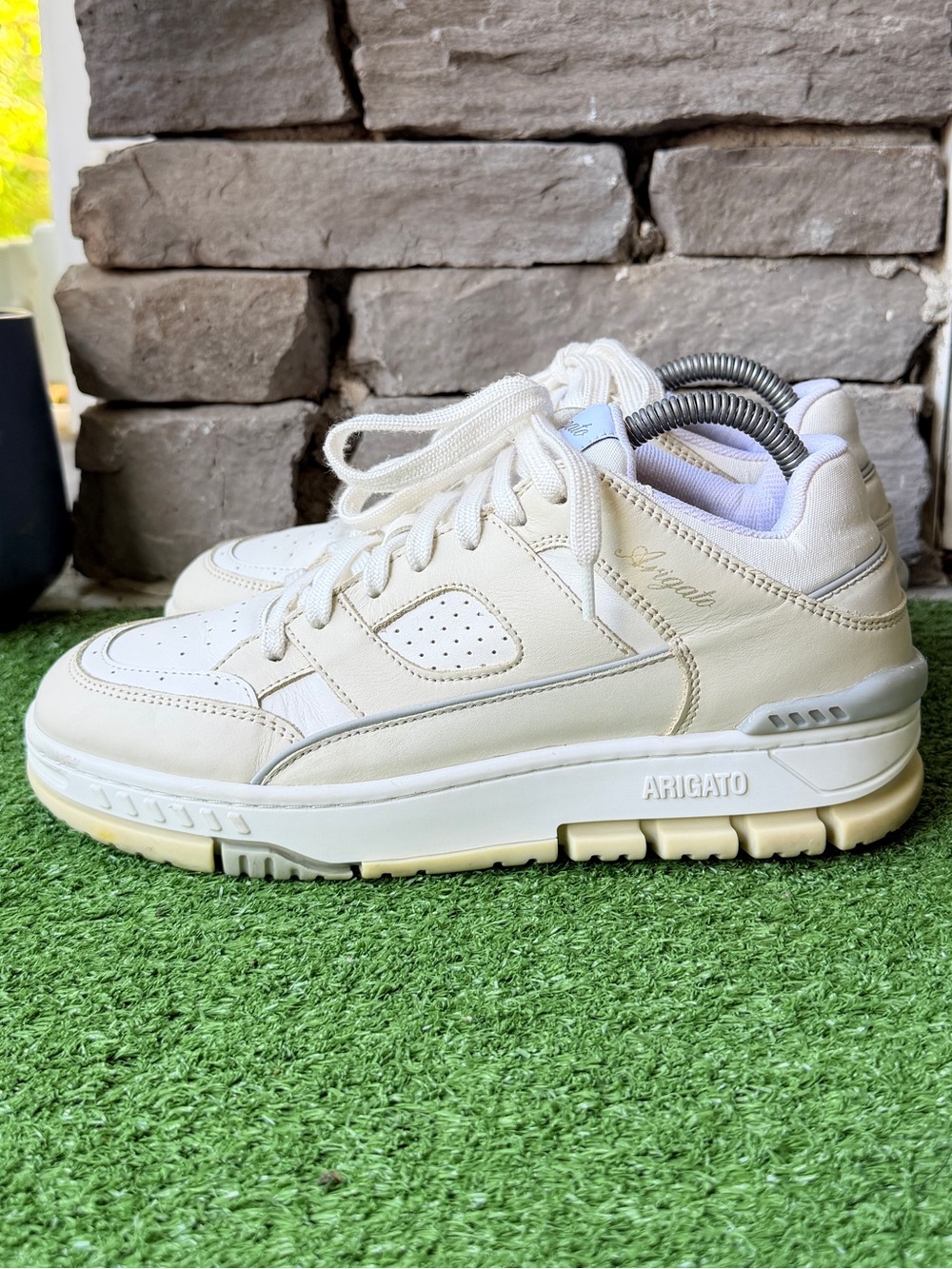 Axel Arigato Area Lo Panelled Leather Women’s Sneakers - Picture 1 of 10